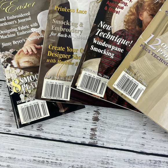 Vintage Sew Beautiful Martha Pullen 4 pc Magazine Bundle Heirloom Sewing 2004 - Picture 2 of 4